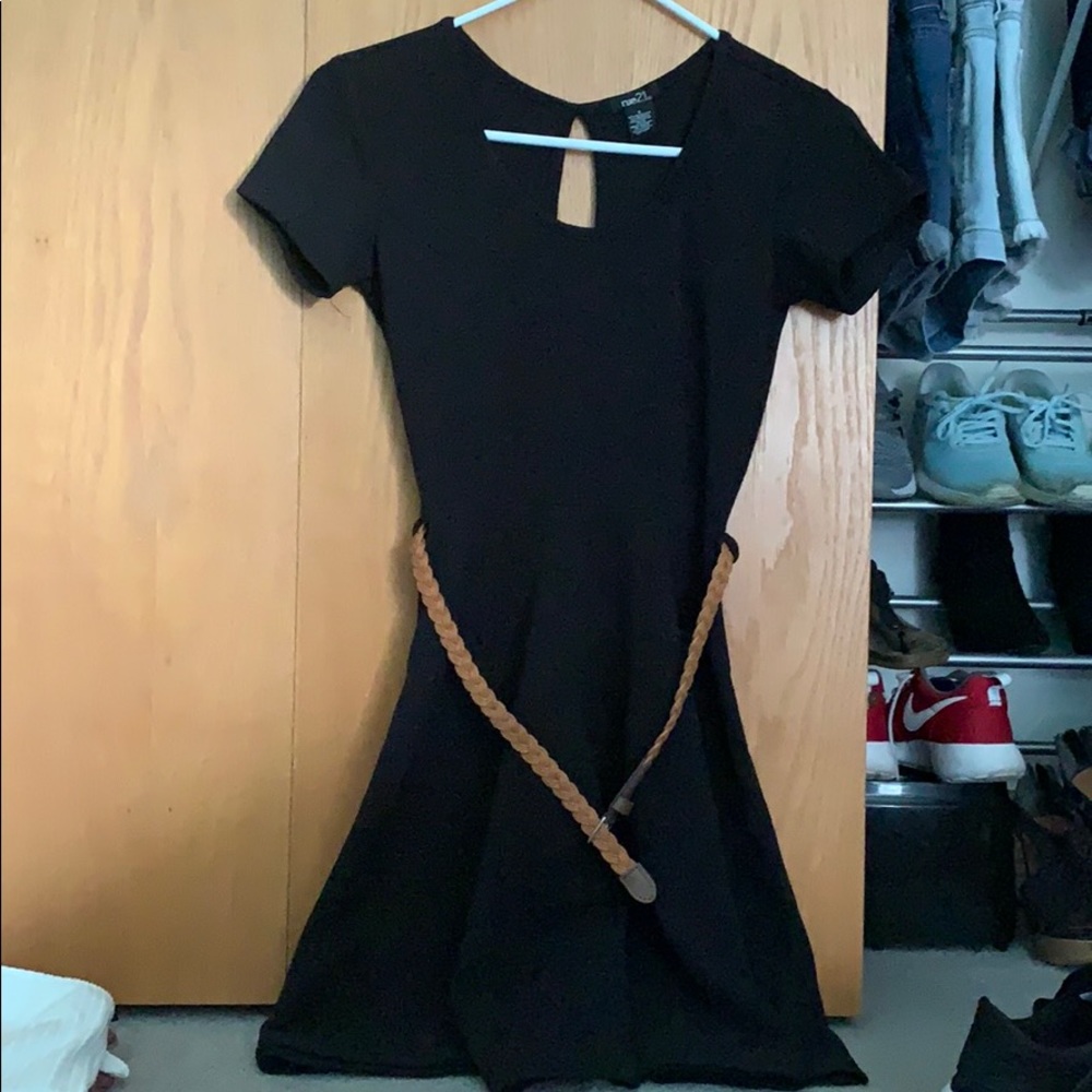 Black Dress with Belt